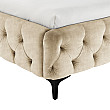 Posteľ 43256 180x200cm Modern Barock Zamat Champagner
