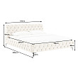Posteľ 43256 180x200cm Modern Barock Zamat Champagner