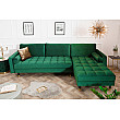 Rohová sedacia súprava 40274 Cozy - Zamat Smaragdovozelená Rohová sedacia súprava 40274 Cozy - Zamat Smaragdovozelená