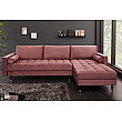 Rohová sedacia súprava 40276 Cozy - Zamat starorúžová Rohová sedacia súprava 40276 Cozy - Zamat starorúžová
