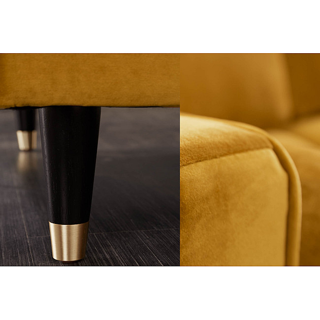 Rohová sedacia súprava 40277 Cozy - Zamat Žltá Rohová sedacia súprava 40277 Cozy - Zamat Žltá