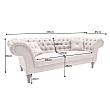 Sedacia súprava 40146 225cm Paris - Zamat Sivá