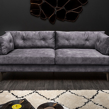 Sedacia súprava 40323 220cm Marvelous - Zamat Šedá Sedacia súprava 40323 220cm Marvelous - Zamat Šedá