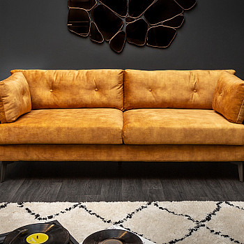 Sedacia súprava 40325 220cm Marvelous - Zamat Žltá Sedacia súprava 40325 220cm Marvelous - Zamat Žltá