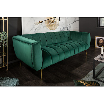 Sedacia súprava 40404 225cm Noblesse Zamat Smaragdovozelená