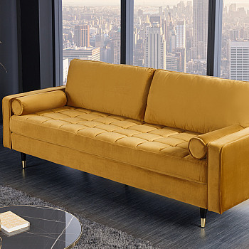 Sedacia súprava 41072 220cm Cozy - Zamat Žltá