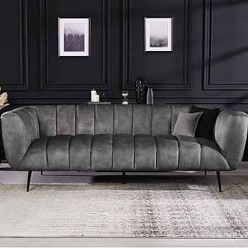 Sedacia súprava 41248 225cm Noblesse Zamat Šedá Sedacia súprava 41248 225cm Noblesse Zamat Šedá