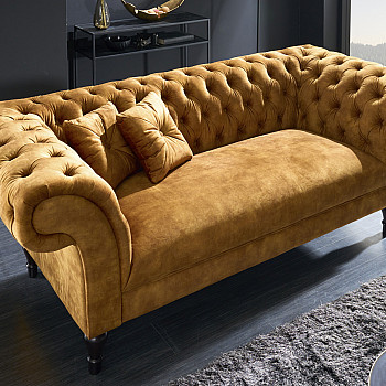 Sedacia súprava 41249 225cm Paris - Zamat Žltá