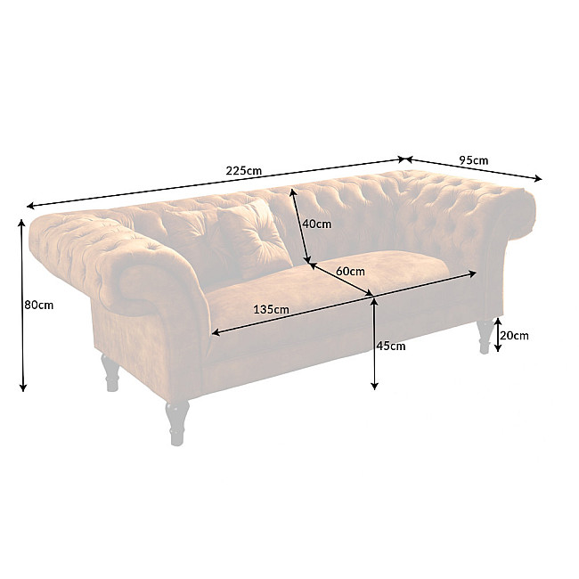 Sedacia súprava 41249 225cm Paris - Zamat Žltá Sedacia súprava 41249 225cm Paris - Zamat Žltá