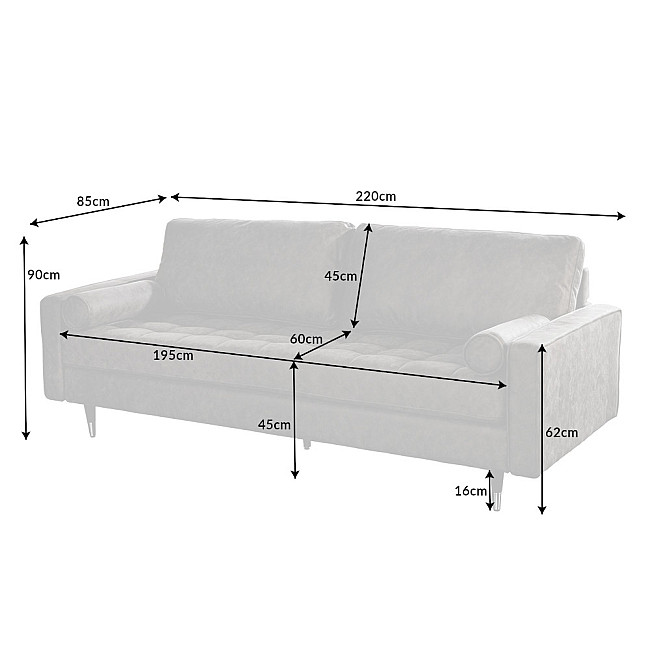 Sedacia súprava 42139 220cm Cozy - Antik šedá Sedacia súprava 42139 220cm Cozy - Antik šedá