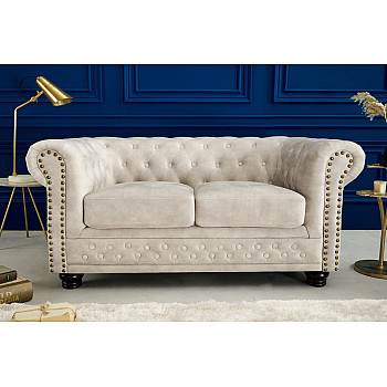 Sedacia súprava 42311 Chesterfield 2-sedenie Zamat Champagner Sedacia súprava 42311 Chesterfield 2-sedenie Zamat Champagner