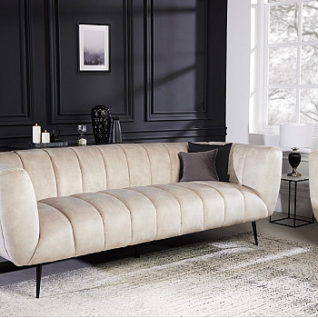 Sedacia súprava 43266 225cm Noblesse Zamat Champagner