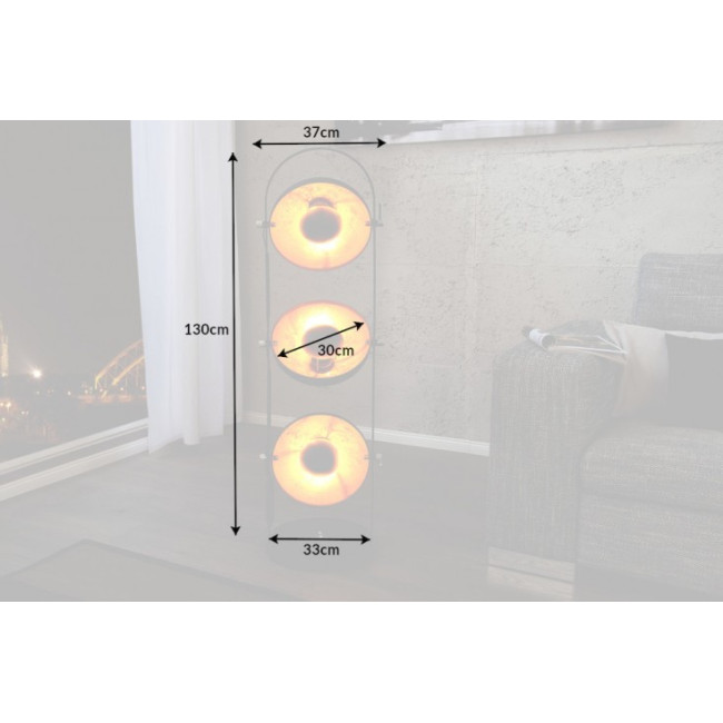 Stojaca lampa 22968 Studio 130cm Čierna-zlatá Stojaca lampa 22968 Studio 130cm Čierna-zlatá