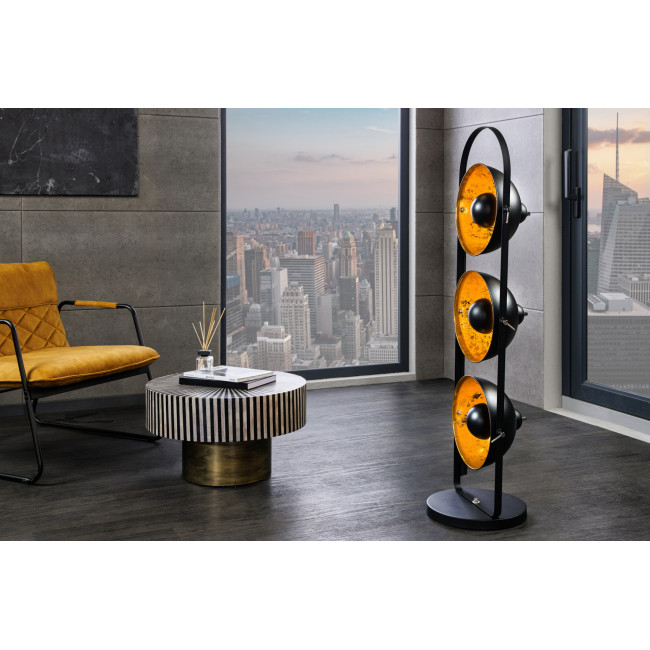 Stojaca lampa 22968 Studio 130cm Čierna-zlatá Stojaca lampa 22968 Studio 130cm Čierna-zlatá