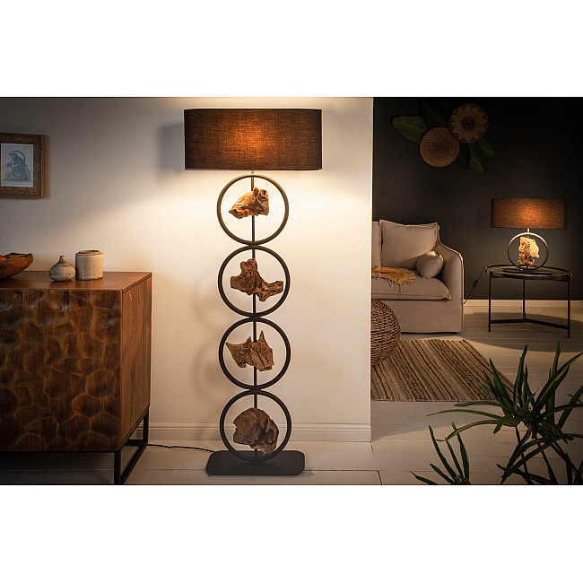 Stojaca lampa 40398 Elements 147cm Čierna Drevo Acacia Stojaca lampa 40398 Elements 147cm Čierna Drevo Acacia