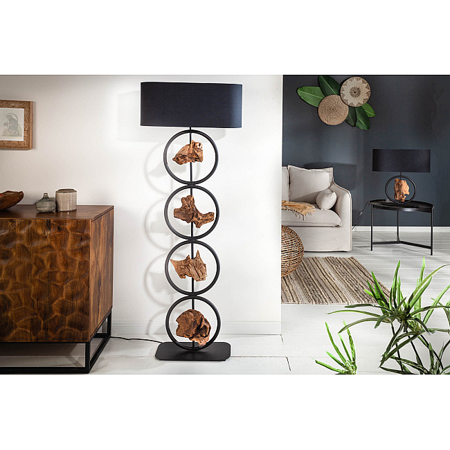 Stojaca lampa 40398 Elements 147cm Čierna Drevo Acacia Stojaca lampa 40398 Elements 147cm Čierna Drevo Acacia