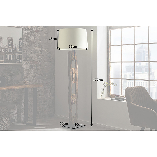Stojaca lampa 41046 Barracuda 177cm Bežová Drevo Acacia Stojaca lampa 41046 Barracuda 177cm Bežová Drevo Acacia