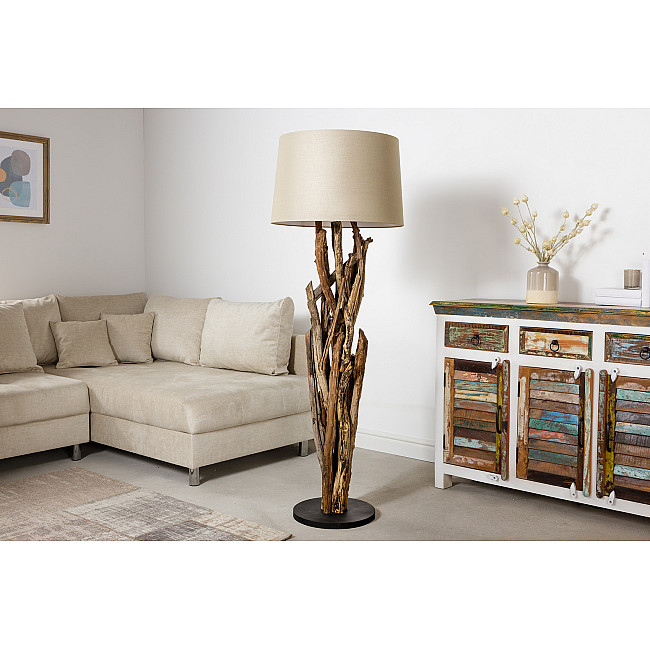 Stojaca lampa 42004 Wild Nature 150cm Béžová-Drevo Teak Stojaca lampa 42004 Wild Nature 150cm Béžová-Drevo Teak