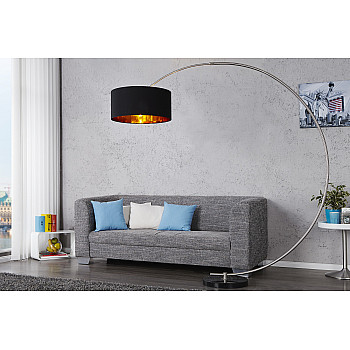 Stojaca lampa 5758 Polkruh Čierna Stojaca lampa 5758 Polkruh Čierna