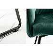 Stolička 41661 Loft Zamat Zelená