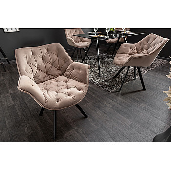 Stolička 39177 Zamat - Champagne - PRODUKT JE SKLADOM U NÁS - 8Ks Stolička 39177 Zamat - Champagne - PRODUKT JE SKLADOM U NÁS - 8Ks