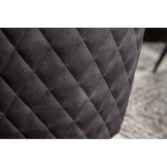 Stolička 40263 Zamat Tmavošedá - otočná Stolička 40263 Zamat Tmavošedá - otočná