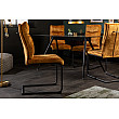 Stolička 41169 Comfort Zamat Žltá Stolička 41169 Comfort Zamat Žltá