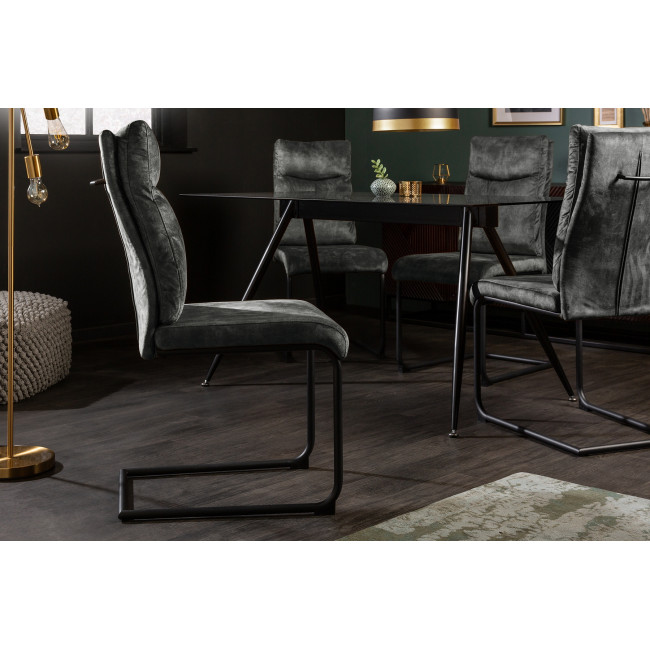 Stolička 41170 Comfort Zamat Tmavozelená Stolička 41170 Comfort Zamat Tmavozelená
