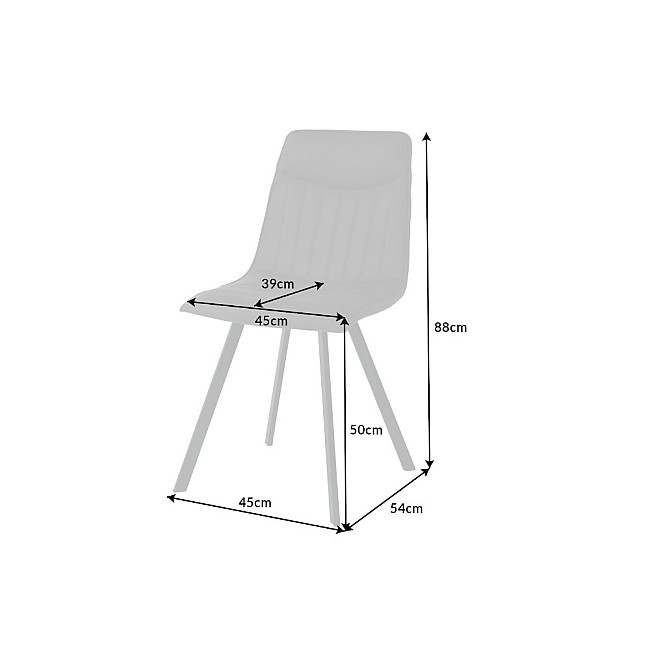 Stolička 41403 Aston Mikrofaser Šedá Stolička 41403 Aston Mikrofaser Šedá