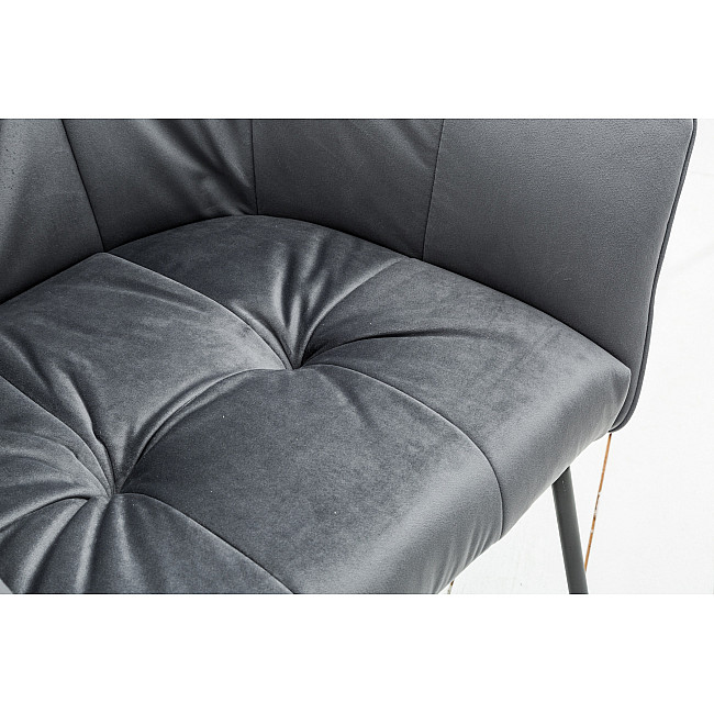 Stolička 42472 Loft Zamat Striebornošedá