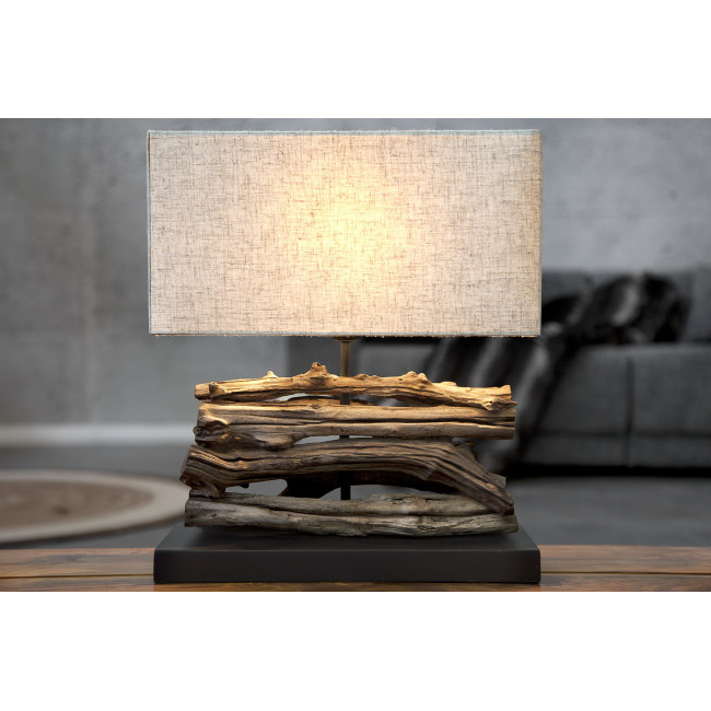 Stolová lampa 19477 Masív drevo/Bežová Stolová lampa 19477 Masív drevo/Bežová