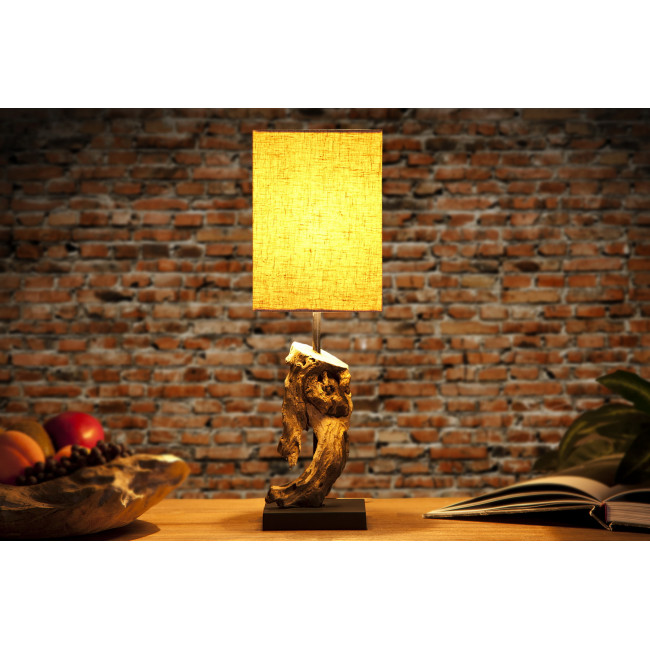 Stolová lampa 19478 Masív drevo/Bežová Stolová lampa 19478 Masív drevo/Bežová