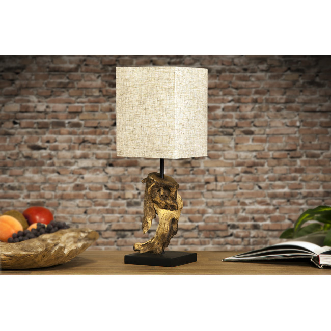 Stolová lampa 19478 Masív drevo/Bežová Stolová lampa 19478 Masív drevo/Bežová