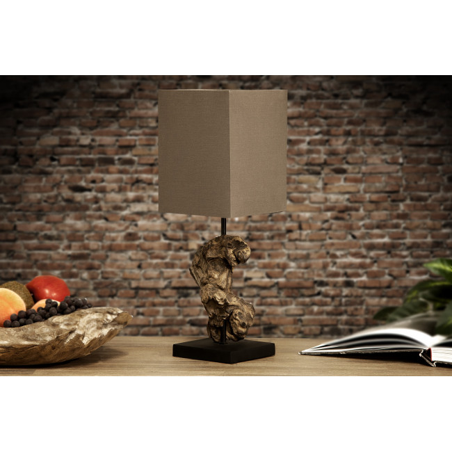 Stolová lampa 19479 Masív drevo - Hnedá Stolová lampa 19479 Masív drevo - Hnedá