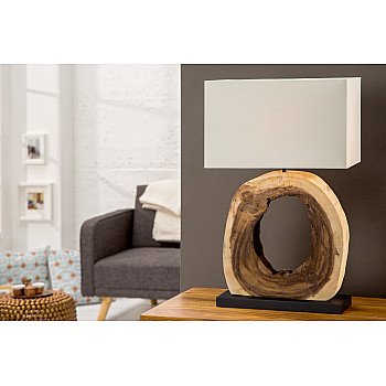 Stolová lampa 36972 Circle teakové drevo Stolová lampa 36972 Circle teakové drevo
