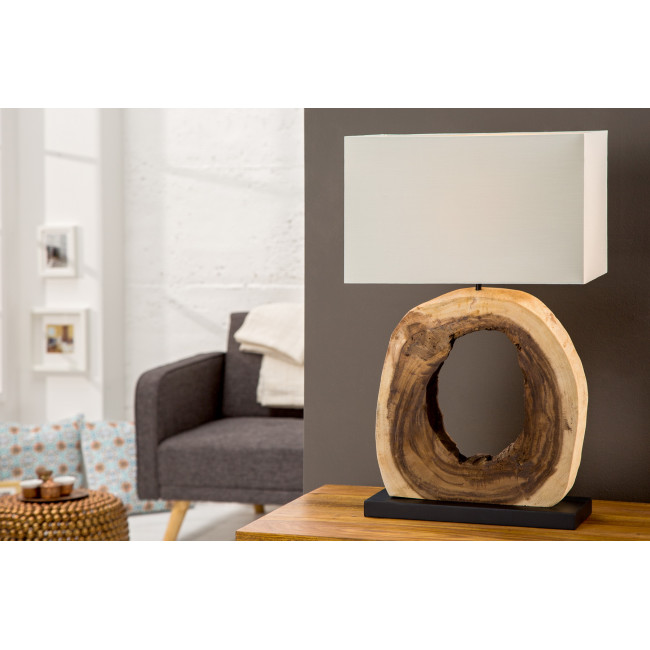 Stolová lampa 36972 Circle teakové drevo Stolová lampa 36972 Circle teakové drevo