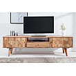 TV-skrinka 38423 140cm Masív drevo Acacia Retro