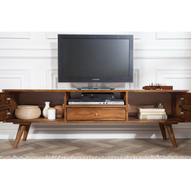 TV-skrinka 39744 140cm Masív drevo Palisander Retro - PRODUKT JE SKLADOM - 1Ks TV-skrinka 39744 140cm Masív drevo Palisander Retro - PRODUKT JE SKLADOM - 1Ks