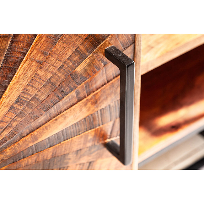 TV-skrinka 40527 145cm Wood Art Drevo Mango Hnedá