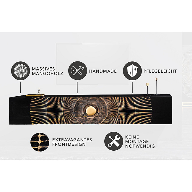 TV-skrinka 44250 Bailey 160cm Drevo Mango TV-skrinka 44250 Bailey 160cm Drevo Mango