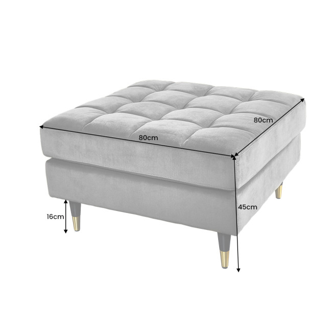 Taburetka 41302 Cozy Zamat Žltá Taburetka 41302 Cozy Zamat Žltá