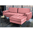 Taburetka 43607 Cozy Zamat starorúžová