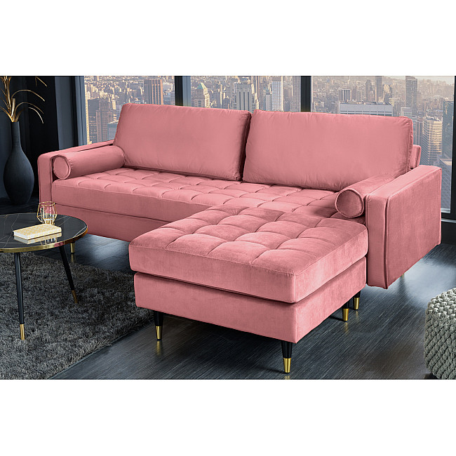 Taburetka 43607 Cozy Zamat starorúžová