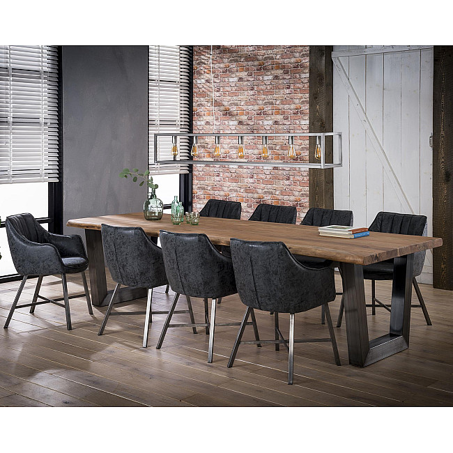 Jedálenský stôl 20-35 300x100cm Acacia natural 6cm Jedálenský stôl 20-35 300x100cm Acacia natural 6cm