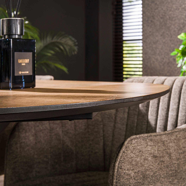 Jedálenský stôl 28-85 Ovál 180x95cm Teak dyha Jedálenský stôl 28-85 Ovál 180x95cm Teak dyha