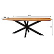 Jedálenský stôl 29-77 Arhus 215x105cm Masív Drevo Acacia Jedálenský stôl 29-77 Arhus 215x105cm Masív Drevo Acacia