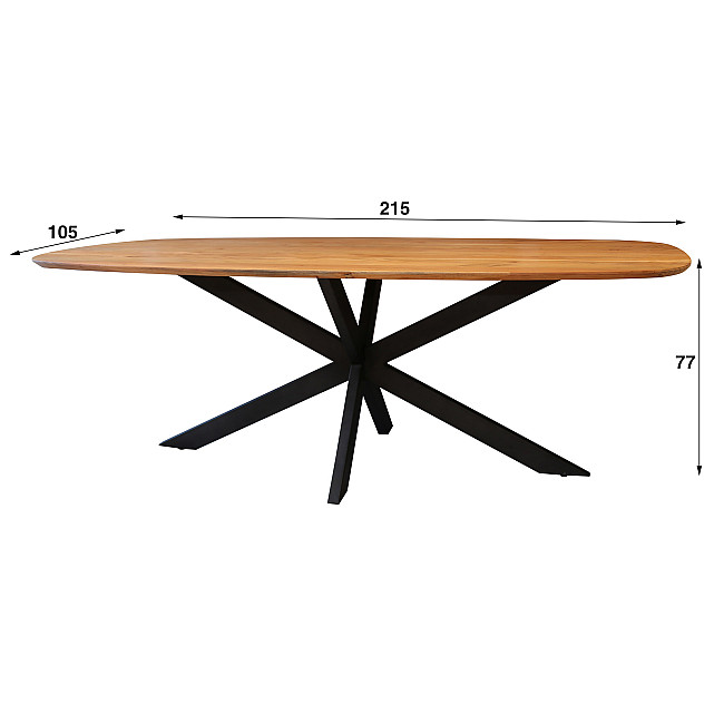 Jedálenský stôl 29-77 Arhus 215x105cm Masív Drevo Acacia Jedálenský stôl 29-77 Arhus 215x105cm Masív Drevo Acacia