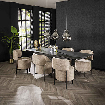 Rozkladací jedálenský stôl 45-29 160/240x90cm Ceramic Australian Black Rozkladací jedálenský stôl 45-29 160/240x90cm Ceramic Australian Black