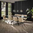 Rozkladací jedálenský stôl 45-31 180/260x90cm Ceramic Natural Black Rozkladací jedálenský stôl 45-31 180/260x90cm Ceramic Natural Black