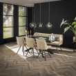 Rozkladací jedálenský stôl 45-31 180/260x90cm Ceramic Natural Black Rozkladací jedálenský stôl 45-31 180/260x90cm Ceramic Natural Black